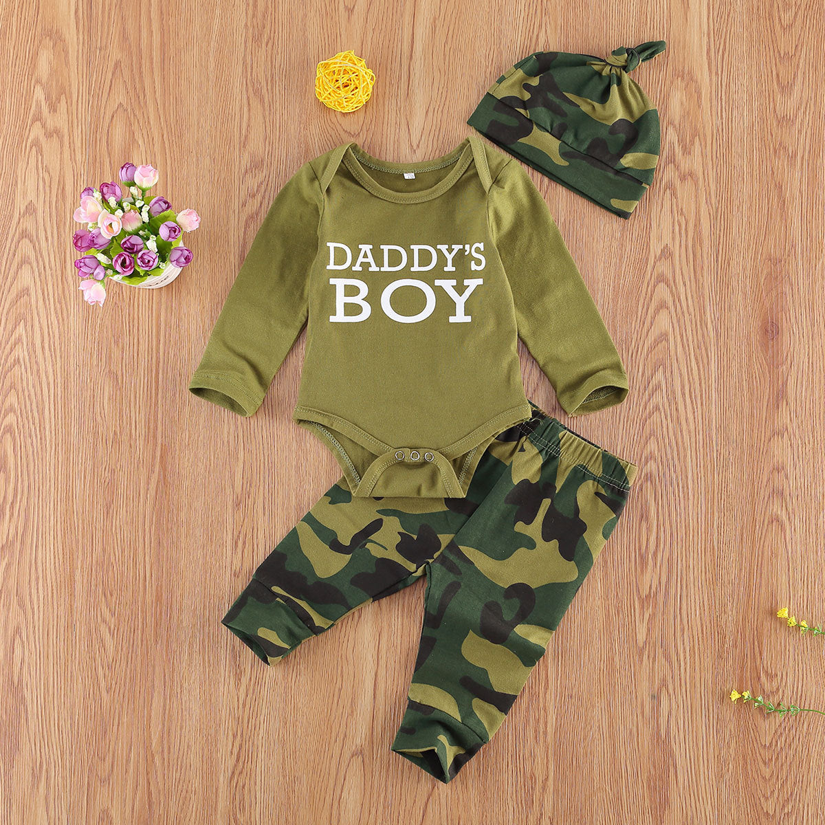 Ropa tipo camuflaje para niños