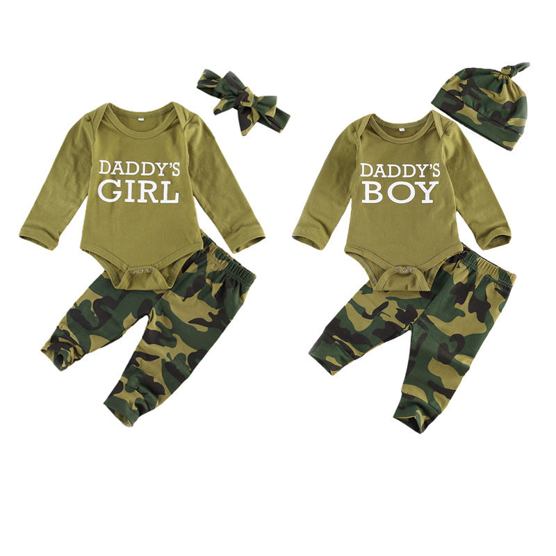 Ropa tipo camuflaje para niños