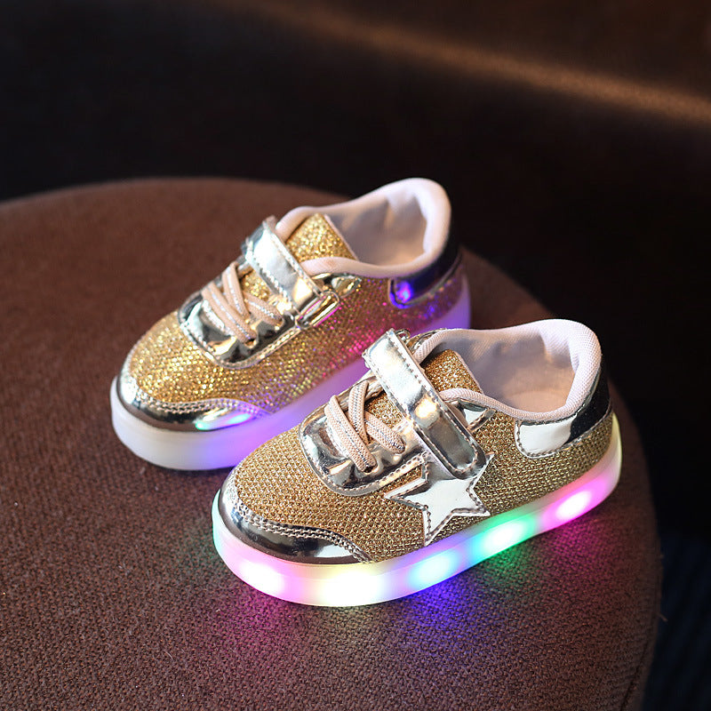 Tenis con luz LED para niñas y niños