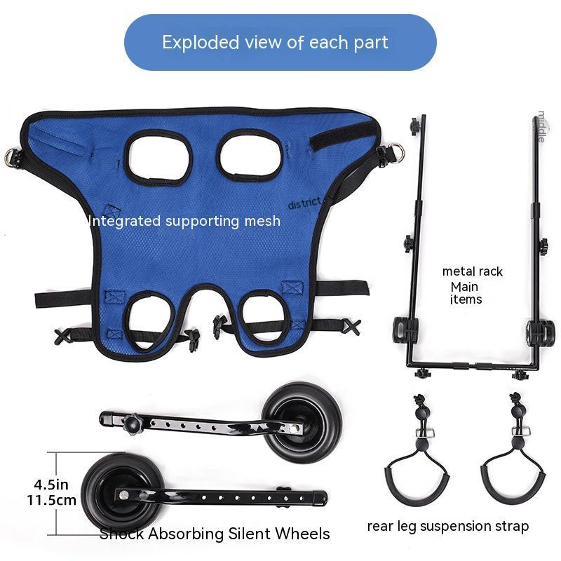 Silla de ruedas para perros con discapacidad