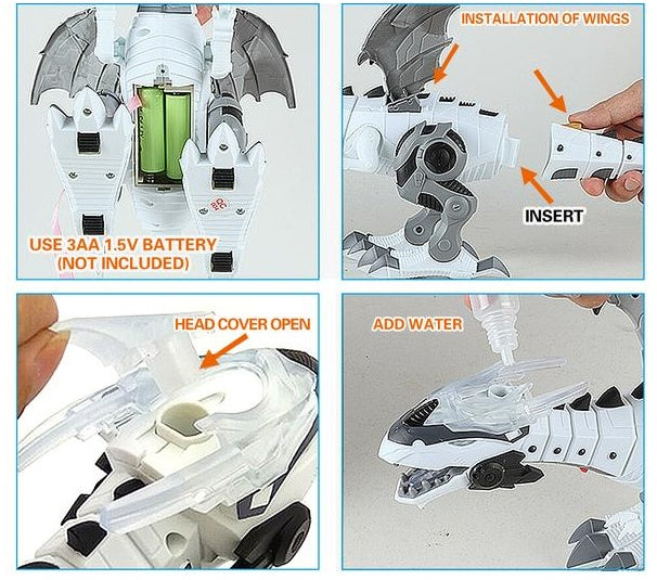 Robot dinosaurio inteligente de juguete