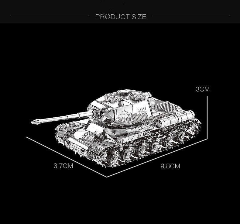 Rompecabezas de ensamblaje de metal DIY modelo de tanque