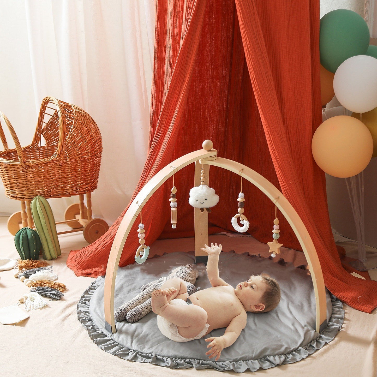 Dormitorio Habitación de bebé con soporte